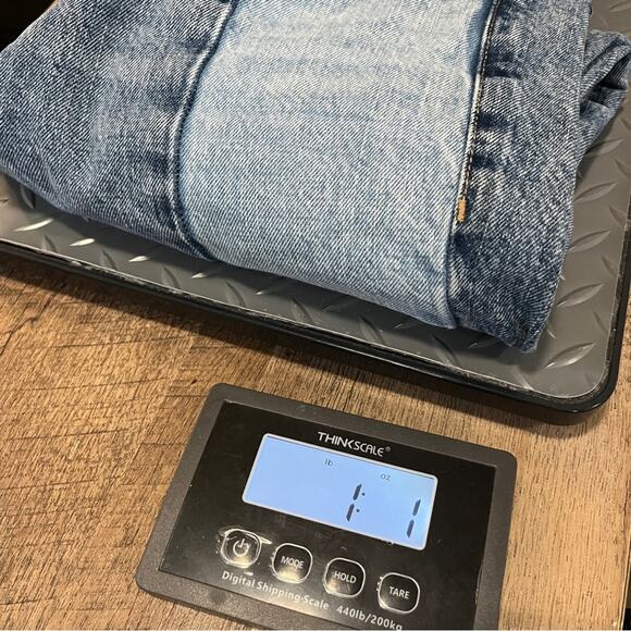 Garage Light Dark Denim Jeans Size 3 Raw Hem Unique Rare Edgy Alternative Patch - Picture 9 of 9